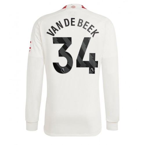 Maillot de foot Manchester United Donny van de Beek #34 Troisième 2023-24 Manche Longue